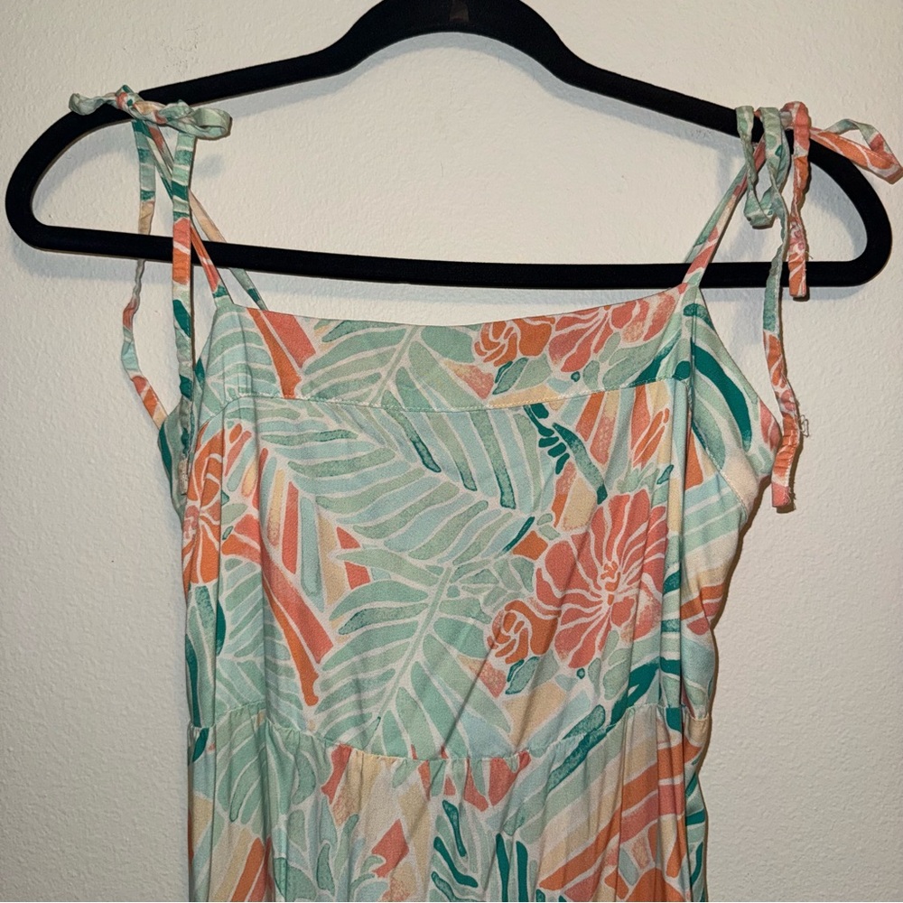KENNY FLOWERS The Hawaii Resort Tie Tropical Floral Maxi Dress - Picture 5 of 7